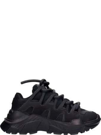 Gienchi Ozzy Sneakers In Black Rubber/plasic