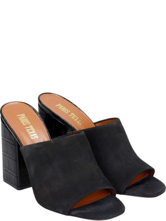 Paris Texas Milano Sandals In Black Suede