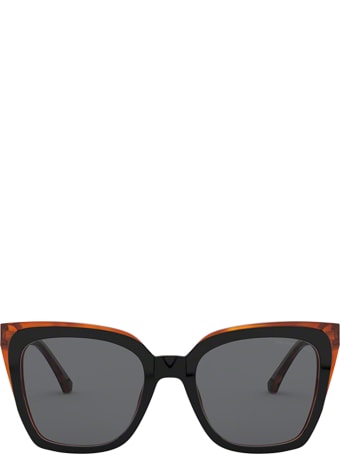 Emporio Armani Emporio Armani Ea4127 Shiny Black & Yellow Havana Sunglasses