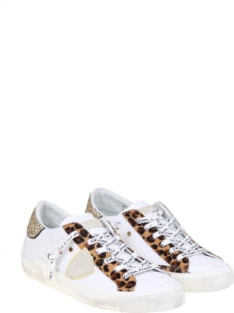 Philippe Model Prsx Sneakers In White Leather