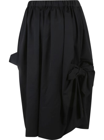 Comme des Garçons Comme des Garçons Elastic Waist Bow Detail Skirt