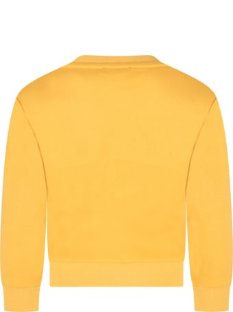 Australian Yellow Sweatshirt For Boy With Logo