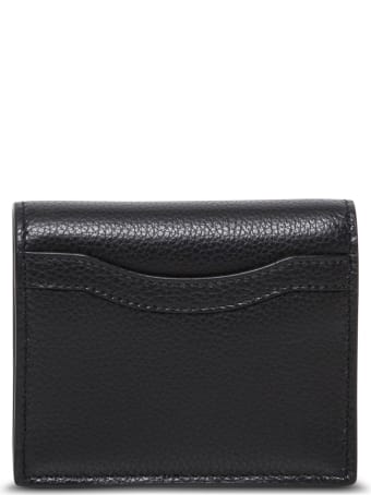 Balenciaga Neo Classic Black Leather Wallet With Logo