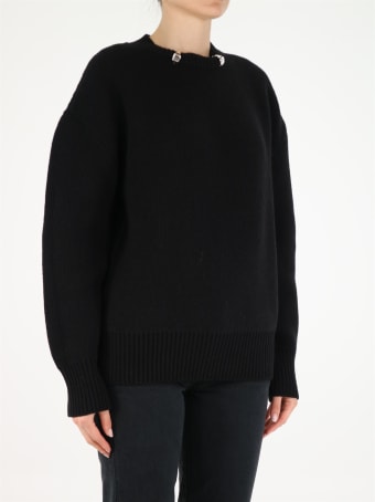 Bottega Veneta Crewneck Sweater With Metallic Inserts