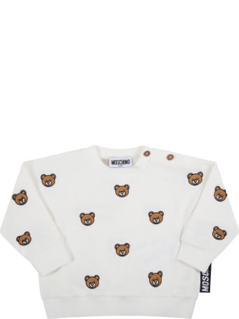Moschino White Tracksuit For Baby Kids