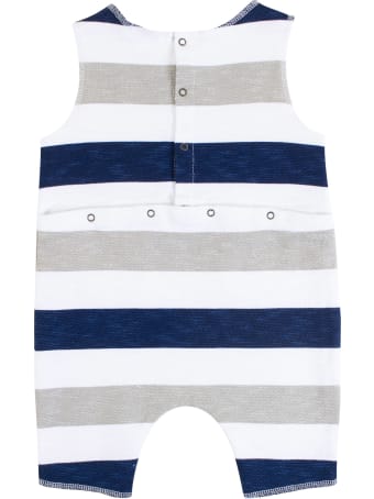 De Cavana Newborn Striped Romper