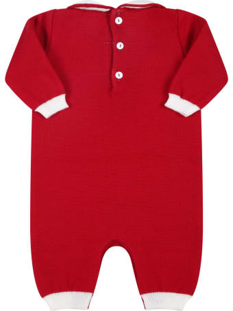 Little Bear Red Babygrow For Baby Kids With Writing