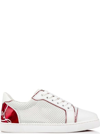Christian Louboutin White Leather Fun Vieira Sneakers