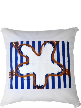 Le Botteghe su Gologone Acrylic Hand Painted Outdoor Cushion 60x60 cm