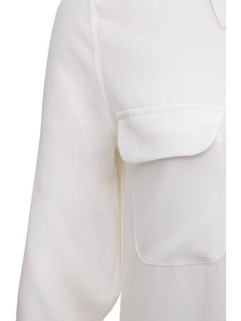 Equipment White Silk Shirt