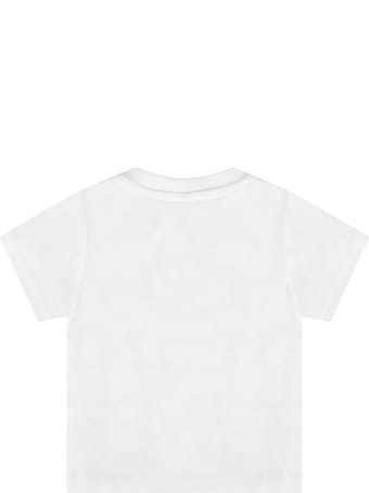 Hugo Boss White T-shirt For Baby Boy With Logo