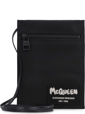 Alexander McQueen Logo Print Flat Pouch