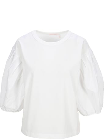 See by Chloé See By Chloe' Cotton Puff-sleeve T-shirt