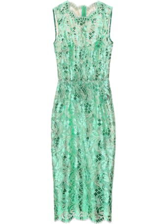 Dolce & Gabbana Knee-lenght Dress With Laminated Lace