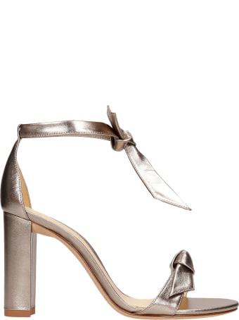 Alexandre Birman Sandals In Platinum Leather