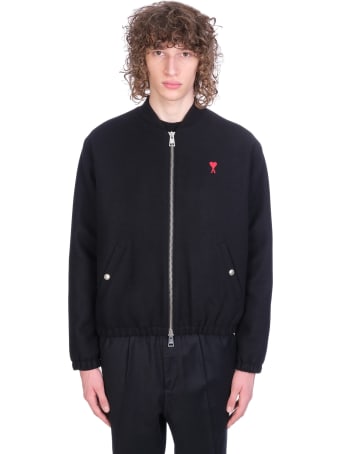 Ami Alexandre Mattiussi Casual Jacket In Black Wool