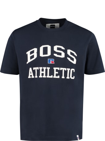 Russell Athletic Cotton Crew-neck T-shirt - Boss X Russell Athletic