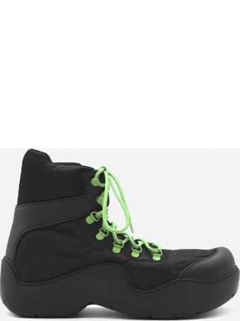 Bottega Veneta Puddle Bomber Boots In Technical Fabric