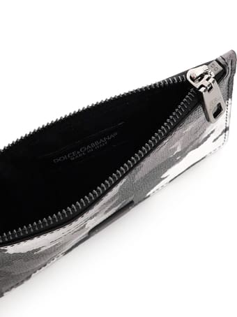 Dolce & Gabbana Zipped Camouflage Card Holder