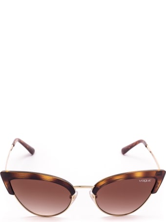 Vogue Eyewear Vogue Vo5212s Top Dark Havana / Pale Gold Sunglasses