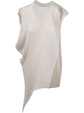 Pleats Please Issey Miyake Pleated And Asymmetric Dress