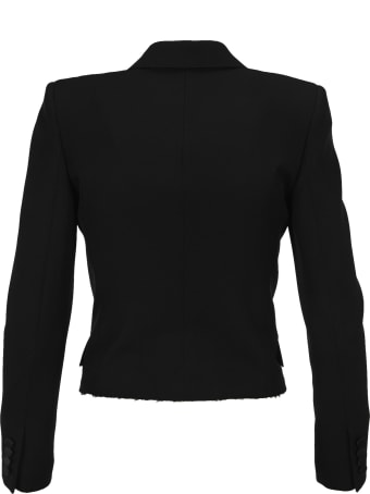 Saint Laurent Grain De Poudre Short Smoking Jacket