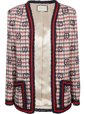 Gucci Gg Fancy Tweed Cardigan