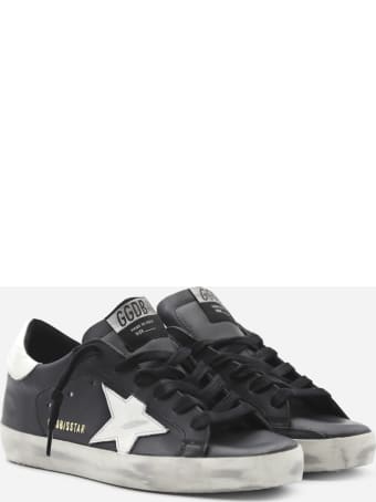 Golden Goose Superstar Sneakers In Leather With Contrasting Heel Tab