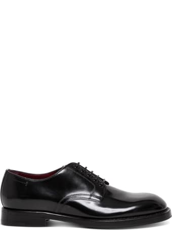 Dolce & Gabbana Black Leather Lace-up Shoes