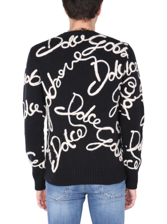 Dolce & Gabbana Embroidered Wool Sweater