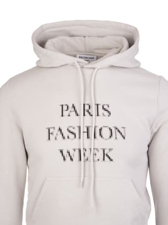 Balenciaga Unisex Grey Fashion Week Shrunk Hoodie