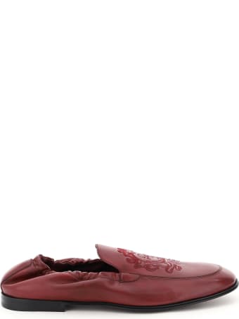 Dolce & Gabbana Ariosto Loafers With Coat Of Arms Embroidery