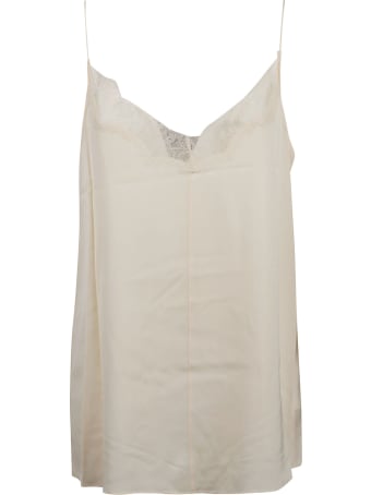 Calvin Klein Collection Top Tank Ns Lace Trim