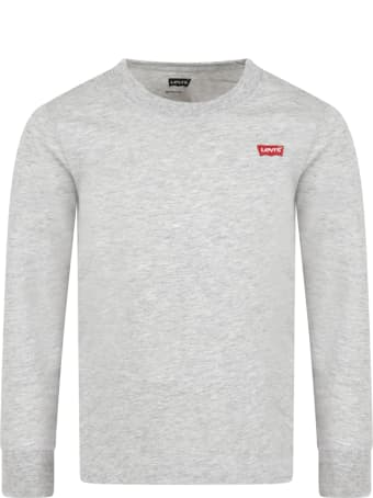 Levi's Grey T-shirt For Kids With Logo