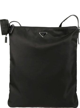 Prada Logo Plaque Crossbody Bag