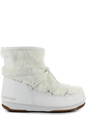 Moon Boot Monaco Low Fur Wp White Snow Boot