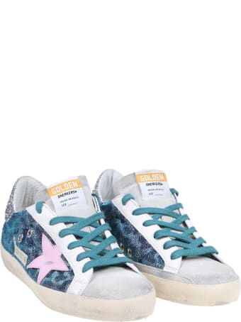 Golden Goose Superstar Sneakers In Fabric And Leather