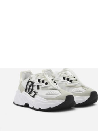 Dolce & Gabbana Daymaster Sneakers In Nylon With Leather Inserts