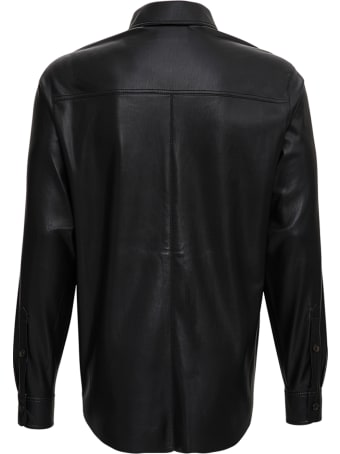Nanushka Declan Shirt In Vegan Leather
