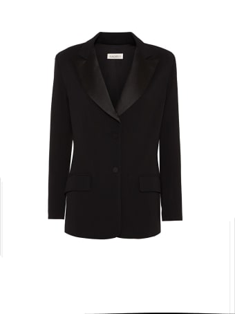 Amotea Mia Blazer In Black Opale