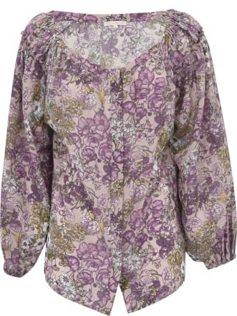 Gold Hawk Tropical Off Shoulder Top