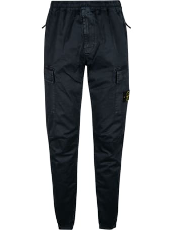 Stone Island Logo Patched Cargo Pants