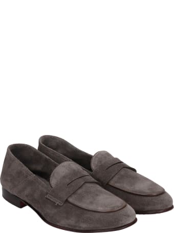 Marc Ellis Loafers In Grey Suede
