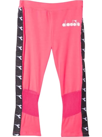 Diadora Fluo Pink Teen Trousers