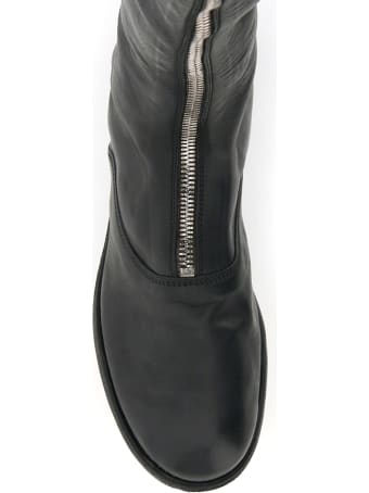 Guidi Front Zip Leather Boots