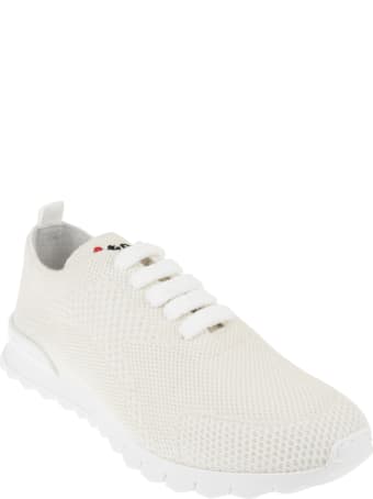 Kiton Woman Running Sneakers In Beige Cashmere