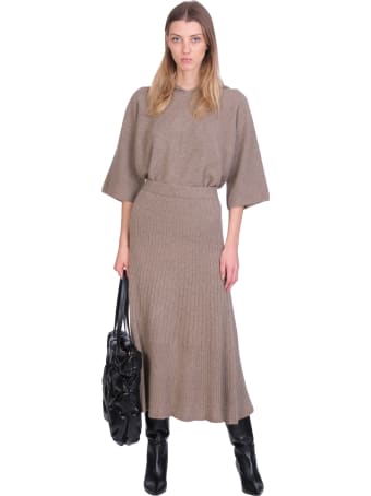 La Ploubel Skirt In Taupe Cashmere