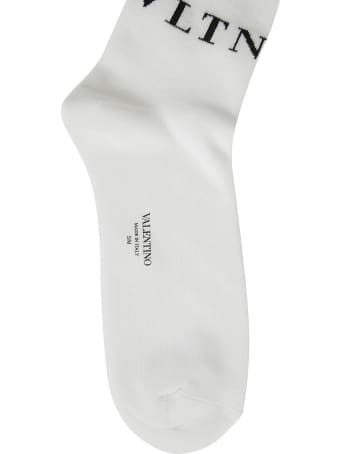 Valentino Logo Detail Socks