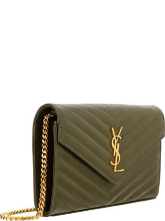 Saint Laurent Monogram Chain Wallet