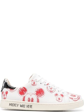M.O.A. master of arts Mickey Mouse Leather Sneakers